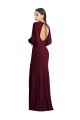 Shop Puff Sleeves Long Maxi Briddesmaid Dress with Cutout Tie Back