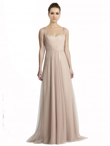 Shop Sweetheart A-Line Tulle Draped Bridesmaid Dress