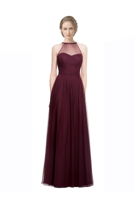 Shop Full Length Soft Tulle Spaghetti Strap Bridesmaid Dress