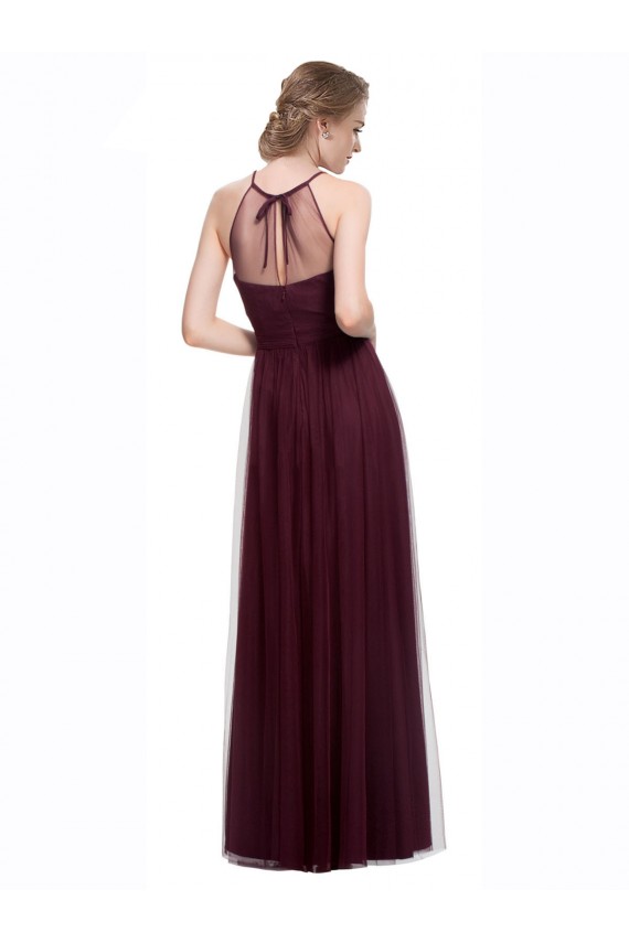 Shop Full Length Soft Tulle Spaghetti Strap Bridesmaid Dress