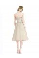 Shop Strapless Short Cocktail Length Tulle Cocktail Bridesmaid Dress with Pleats