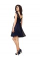 Shop Short Bateau Neck Tulle Cocktail Bridesmaid Dress with Lace Bodice
