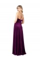 Shop Draped Neckline Spaghetti Straps Formal Velvet Bridesmaid Dress / Prom Dress