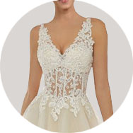 Shop V-Neck Wedding Dresses